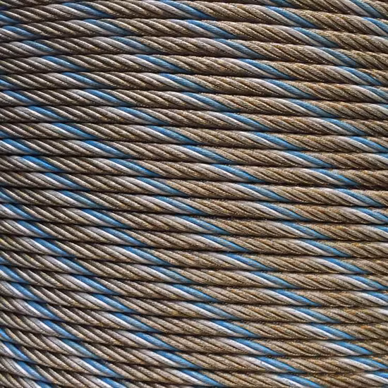 1960MPa Kabel 6*26ws 6X26ws FC Iwrc Stahldrahtseil API Spec 9A für Ölfelder Marke Lang Shan
